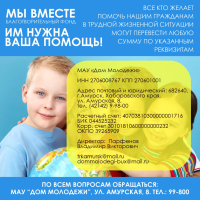 Перейти к новости Отчет о деятельности Благотворительного фонда «Мы Вместе» на базе МАУ «Дом Молодежи» за 2022 год