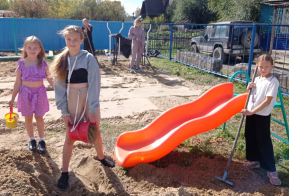 Реализация проектов ТОС:  уголок детской радости  появился в п. Литовко.